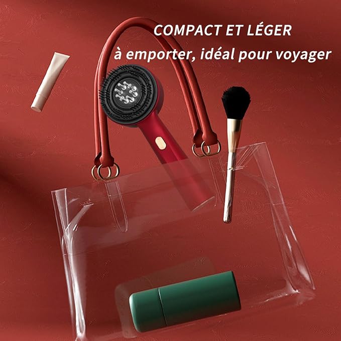 Brosse massante électrique cuir chevelu